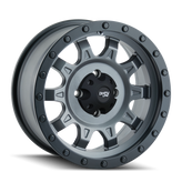 Dirty Life - ROADKILL - Gunmetal - MATTE GUNMETAL/BLACK BEADLOCK - 15" x 7", 13 Offset, 4x110 (Bolt Pattern), 79.4mm HUB