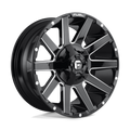 Fuel - D615 CONTRA - Black - GLOSS BLACK MILLED - 20" x 9", 20 Offset, 8x170 (Bolt Pattern), 125.1mm HUB