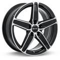 RTX Wheels - Frost - Black - Black Machined - 17" x 7", 38 Offset, 5x114.3 (Bolt Pattern), 60.1mm HUB