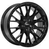 ART - Replica 166 - Black - Gloss Black - 19" x 8", 25 Offset, 5x112 (Bolt Pattern), 66.6mm HUB