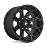 Fuel - D704 SIEGE - Black - GLOSS MACHINED DOUBLE DARK TINT - 20" x 10", -18 Offset, 5x127 (Bolt Pattern), 71.5mm HUB