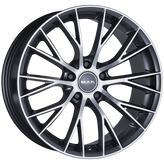 Mak Wheels - MUNCHEN - Gunmetal - GUN MET-MIRROR FACE - 20" x 9.5", 16 Offset, 5x120 (Bolt Pattern), 72.6mm HUB