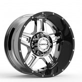 KranK Off-road - Hammer - Chrome - Chrome Gloss Black Barrel - 20" x 9", 0 Offset, 8x170 (Bolt Pattern), 125.2mm HUB