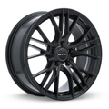 RTX Wheels - Vertex - Black - Satin Black - 17" x 7.5", 38 Offset, 5x108 (Bolt Pattern), 63.4mm HUB