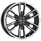 Mak Wheels - PEAK - Black - BLACK MIRROR - 18" x 8.5", 50 Offset, 6x114.3 (Bolt Pattern), 66.1mm HUB