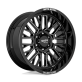 Moto Metal - MO802 - Black - GLOSS BLACK MILLED - 22" x 10", -18 Offset, 5x139.7 (Bolt Pattern), 78.1mm HUB