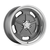 American Racing Vintage - VN511 SALT FLAT - Gunmetal - MAG GRAY DIAMOND CUT LIP - 22" x 10.5", 0 Offset, 5x120.65 (Bolt Pattern), 72.6mm HUB