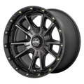 KMC Wheels - KM100 SYNC - Gunmetal - SATIN BLACK WITH GRAY TINT - 17" x 9", 18 Offset, 5x127, 139.7 (Bolt Pattern), 78.1mm HUB