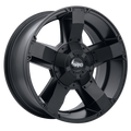 Ruffino Wheels - Helix - Black - Satin Black - 18" x 9", 12 Offset, 8x180 (Bolt Pattern), 125.1mm HUB