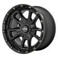 KMC Wheels - KM100 SYNC - Black - SATIN BLACK - 17" x 9", -12 Offset, 5x127, 139.7 (Bolt Pattern), 78.1mm HUB