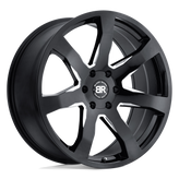 Black Rhino - MOZAMBIQUE - Black - Gloss Black & Milled - 18" x 8.5", 30 Offset, 5x127 (Bolt Pattern), 71.5mm HUB