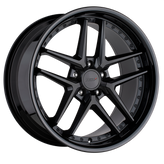 TSW Wheels - PREMIO - Gunmetal - MATTE BLACK W/ GLOSS BLACK LIP - 19" x 8.5", 35 Offset, 5x120 (Bolt Pattern), 76.1mm HUB