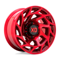 XD Series - XD860 ONSLAUGHT - CANDY RED - 20" x 10", -18 Offset, 5x127 (Bolt Pattern), 71.5mm HUB