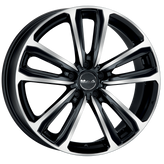 Mak Wheels - MAGMA - Black - BLACK MIRROR - 17" x 7", 50 Offset, 5x108 (Bolt Pattern), 72mm HUB