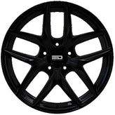 Euro Design - Forza - Black - Gloss Black - 21" x 9.5", 45 Offset, 5x120 (Bolt Pattern), 72.6mm HUB