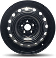 DTD - Steel - Black - Black - 16" x 6.5", 45 Offset, 5x100 (Bolt Pattern), 54.1mm HUB