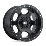XD Series - XD131 RG1 - Black - Satin Black With Reinforcing Ring - 17" x 8", 0 Offset, 6x114.3 (Bolt Pattern), 72.6mm HUB