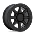 Black Rhino Powersports - WEBB UTV BEADLOCK - Black - MATTE BLACK - 15" x 7", 51 Offset, 4x110 (Bolt Pattern), 80.2mm HUB