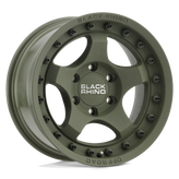 Black Rhino - BANTAM - OLIVE DRAB GREEN - 16" x 8", -10 Offset, 5x127 (Bolt Pattern), 71.5mm HUB