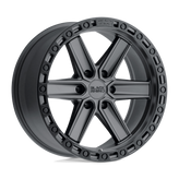 Black Rhino - HENDERSON - Black - Gun Black with Black Ring - 18" x 9", 12 Offset, 6x139.7 (Bolt Pattern), 112.1mm HUB