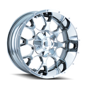 Mayhem - WARRIOR - Chrome - CHROME - 20" x 10", -25 Offset, 6x135, 139.7 (Bolt Pattern), 106mm HUB