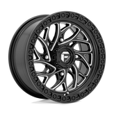 Fuel UTV - D741 RUNNER - Black - GLOSS BLACK MILLED - 22" x 7", 0 Offset, 4x156 (Bolt Pattern), 132mm HUB