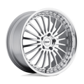 TSW Wheels - SILVERSTONE - Silver - SILVER WITH MIRROR CUT FACE & LIP - 18" x 8", 20 Offset, 5x120 (Bolt Pattern), 76.1mm HUB