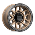 KMC Wheels - KM544 MESA - Bronze - MATTE BRONZE WITH BLACK LIP - 17" x 9", -12 Offset, 8x165.1 (Bolt Pattern), 125.1mm HUB