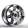 KranK Off-road - Force - Chrome - Chrome - 20" x 10", -24 Offset, 5x127, 139.7 (Bolt Pattern), 77.8mm HUB