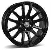 RSSW - Wired - Black - Satin Black - 17" x 7.5", 25 Offset, 5x127 (Bolt Pattern), 71.6mm HUB