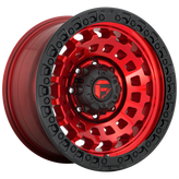 Fuel - D632 ZEPHYR - CANDY RED BLACK BEAD RING - 18" x 9", 1 Offset, 8x170 (Bolt Pattern), 125.1mm HUB