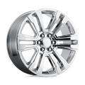 OE Creations - PR182 - Chrome - CHROME - 20" x 9", 24 Offset, 6x139.7 (Bolt Pattern), 78.1mm HUB