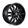 Fuel - D595 SLEDGE - Black - GLOSS BLACK MILLED - 22" x 10", 10 Offset, 8x180 (Bolt Pattern), 124.2mm HUB