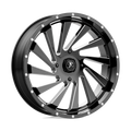 MSA Offroad Wheels - M46 BLADE - Black - GLOSS BLACK MILLED - 24" x 7", 0 Offset, 4x137 (Bolt Pattern), 112.1mm HUB