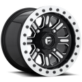 Fuel UTV - D910 HARDLINE BEADLOCK - Black - GLOSS BLACK MILLED - 15" x 10", 25 Offset, 4x137 (Bolt Pattern), 110.1mm HUB