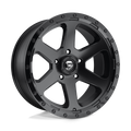 Fuel - D589 RIPPER - Black - MATTE BLACK GLOSS BLACK LIP - 20" x 9", 20 Offset, 6x139.7 (Bolt Pattern), 108mm HUB