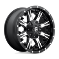 Fuel - D541 NUTZ - Black - MATTE BLACK MACHINED - 18" x 9", 1 Offset, 6x135, 139.7 (Bolt Pattern), 106.1mm HUB