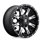 Fuel - D541 NUTZ - Black - MATTE BLACK MACHINED - 18" x 9", 1 Offset, 6x135, 139.7 (Bolt Pattern), 106.1mm HUB