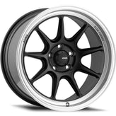 Konig - Countergram - Black - Matte Black / Matte Machined Lip - 18" x 8.5", 43 Offset, 5x112 (Bolt Pattern), 66.6mm HUB