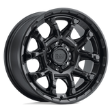 Black Rhino - ARK - Black - Matte Black with Gloss Black Bolts - 18" x 9", 12 Offset, 6x139.7 (Bolt Pattern), 112.1mm HUB