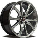 Euro Design - TR-1 - Gunmetal - Hyper Black - 16" x 6.5", 35 Offset, 5x100 (Bolt Pattern), 54.1mm HUB