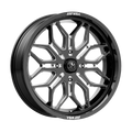 MSA Offroad Wheels - M47 SNIPER - Black - GLOSS BLACK MILLED - 20" x 7", 10 Offset, 4x110 (Bolt Pattern), 86mm HUB