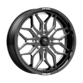 MSA Offroad Wheels - M47 SNIPER - Black - GLOSS BLACK MILLED - 20" x 7", 10 Offset, 4x110 (Bolt Pattern), 86mm HUB