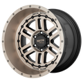 Moto Metal - MO800 DEEP SIX - Gunmetal - SATIN BLACK WITH BRONZE TINT - 22" x 12", -44 Offset, 6x139.7 (Bolt Pattern), 106.1mm HUB