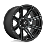 Fuel - D708 ROGUE - Black - GLOSS MACHINED DOUBLE DARK TINT - 20" x 10", -18 Offset, 6x139.7 (Bolt Pattern), 106.1mm HUB