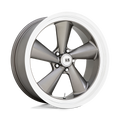 US Mag - U137 TS - Gunmetal - ANTHRACITE WITH DIAMOND CUT LIP - 22" x 10.5", 0 Offset, 5x127 (Bolt Pattern), 78.1mm HUB