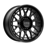 KMC Wheels - KM722 TECHNIC - Black - SATIN BLACK - 20" x 9", 18 Offset, 8x165.1 (Bolt Pattern), 125.1mm HUB