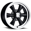 Vision Wheel American Muscle - 141 LEGEND 6 - Black - Gloss Black Machined Lip - 17" x 8", 0 Offset, 6x139.7 (Bolt Pattern), 78.1mm HUB