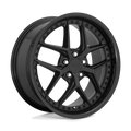 Niche - M226 VICE - Black - GLOSS BLACK MATTE BLACK - 19" x 8.5", 35 Offset, 5x114.3 (Bolt Pattern), 72.6mm HUB