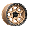 KMC Wheels - KM548 CHASE - Bronze - MATTE BRONZE WITH BLACK LIP - 20" x 9", 0 Offset, 8x165.1 (Bolt Pattern), 125.1mm HUB